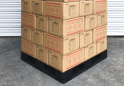 パレット備蓄で一括管理に最適